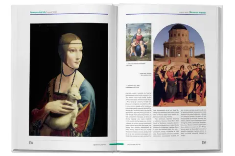 Dama z gronostajem Leonarda da Vinci, arcydzieło historii sztuki, obok Madonny z szczygłem i Zaślubin Marii z Józefem.
