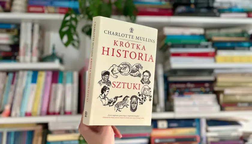 Krótka historia sztuki Charlotte Mullins. Na okładce portrety znanych malarzy i artystów.