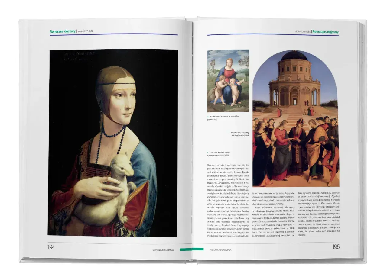 Dama z gronostajem Leonarda da Vinci, arcydzieło historii sztuki, obok Madonny z szczygłem i Zaślubin Marii z Józefem.